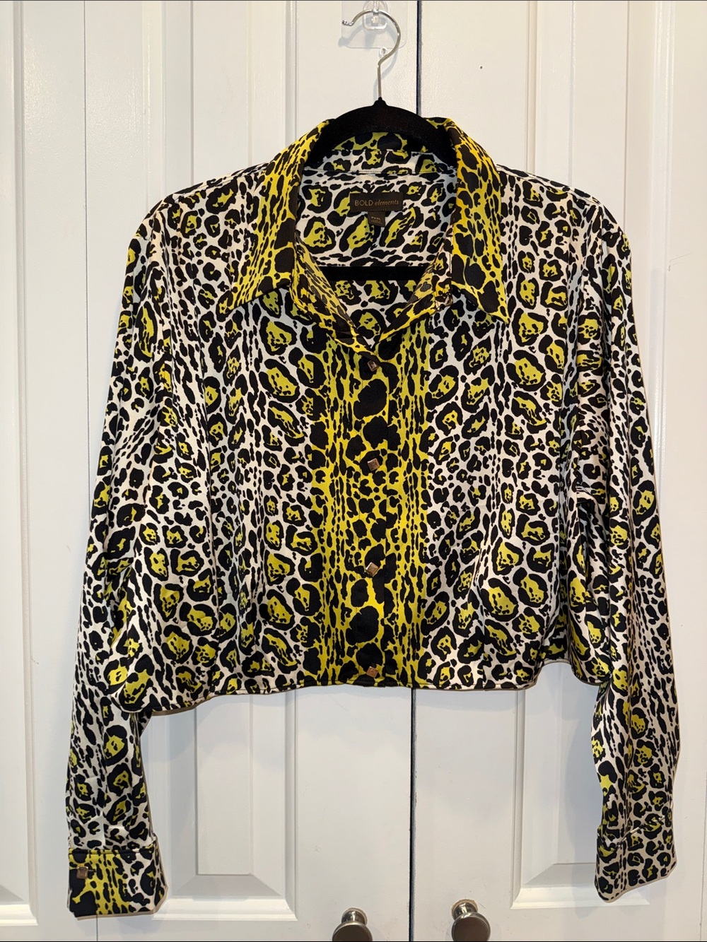 BOLD elements Yellow and Black Leopard Print Women's Set - Picture 5 of 8
